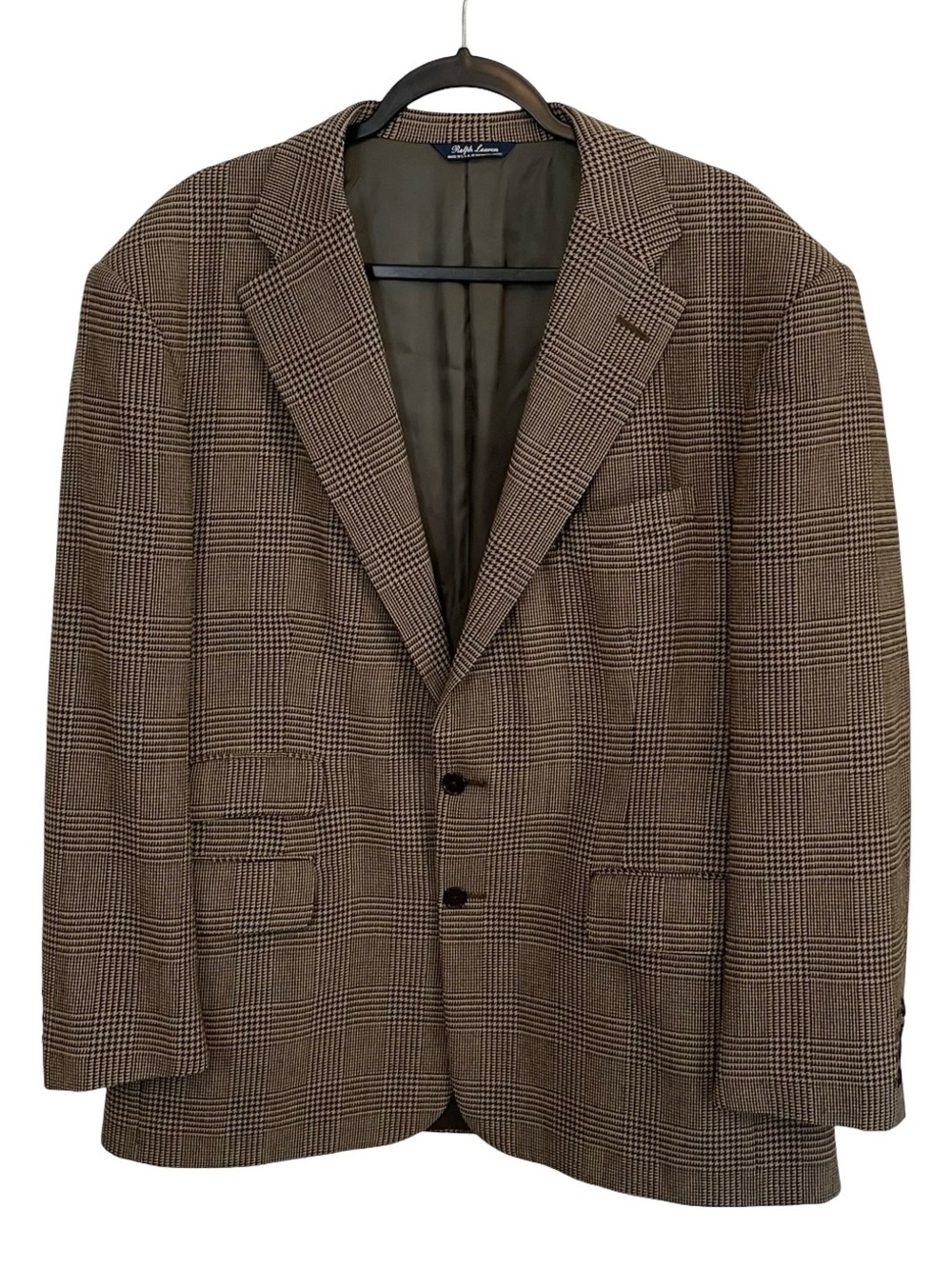 Ralph Lauren Brown Glen Plaid Sport Coat